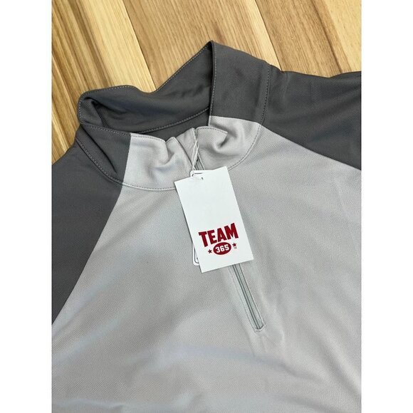Team 365 Men's Command Quarter Zip Jacket Sport Silver/Sport Graphite M - Picture 2 of 4